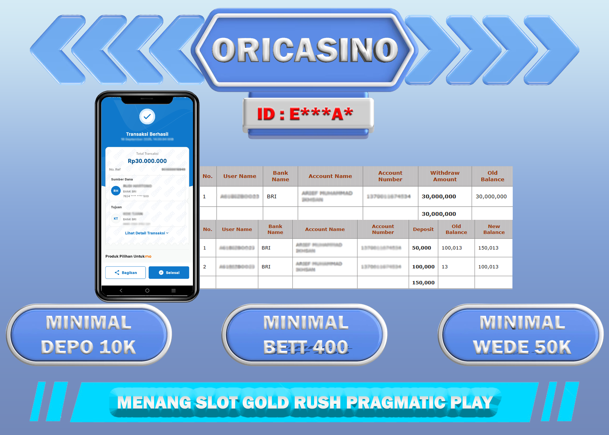 BUKTI KEMENANGAN GOLD RUSH PRAGMATIC PLAY