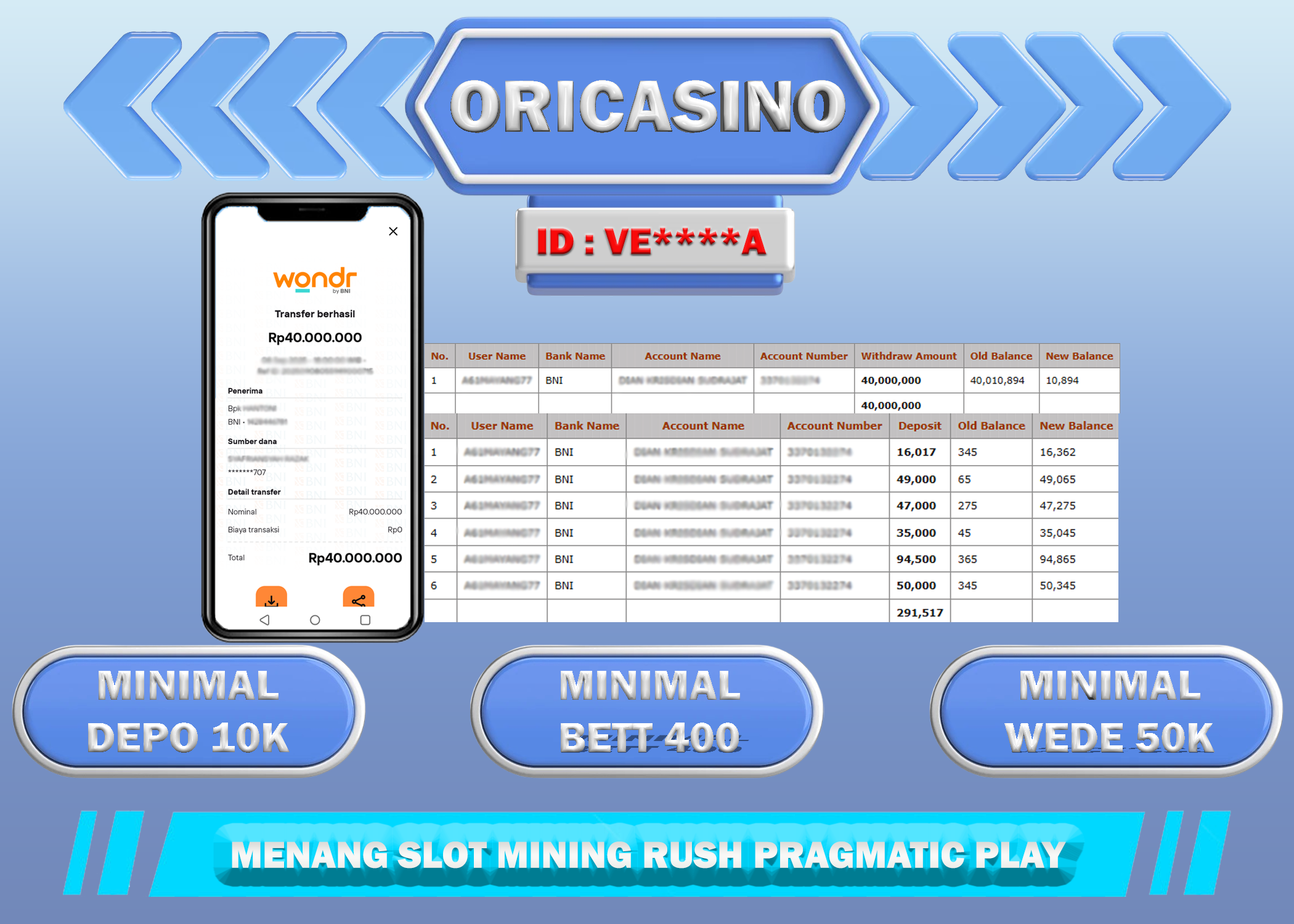 BUKTI KEMENANGAN JACKPOT MINING RUSH PRAGMATIC PLAY